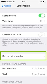 configurar apn movistar argentina iphone 6