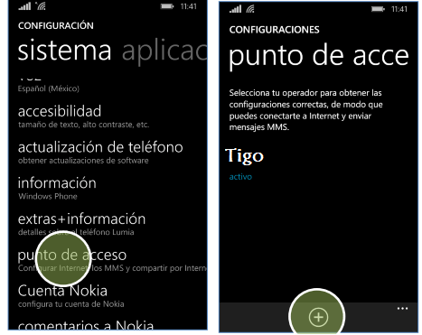configurar apn tigo colombia windows phone lumia